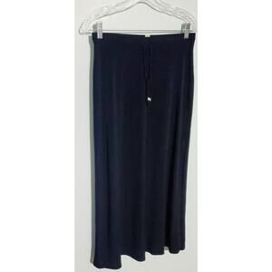 Michael Kors Womens Long Black Slinky Skirt Size Small Grunge Goth Preppy Classy